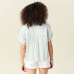 Chemise manches 3/4 vert olive femme