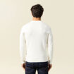 Pull droit manches longues ecru homme