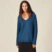 Pull bleu canard femme