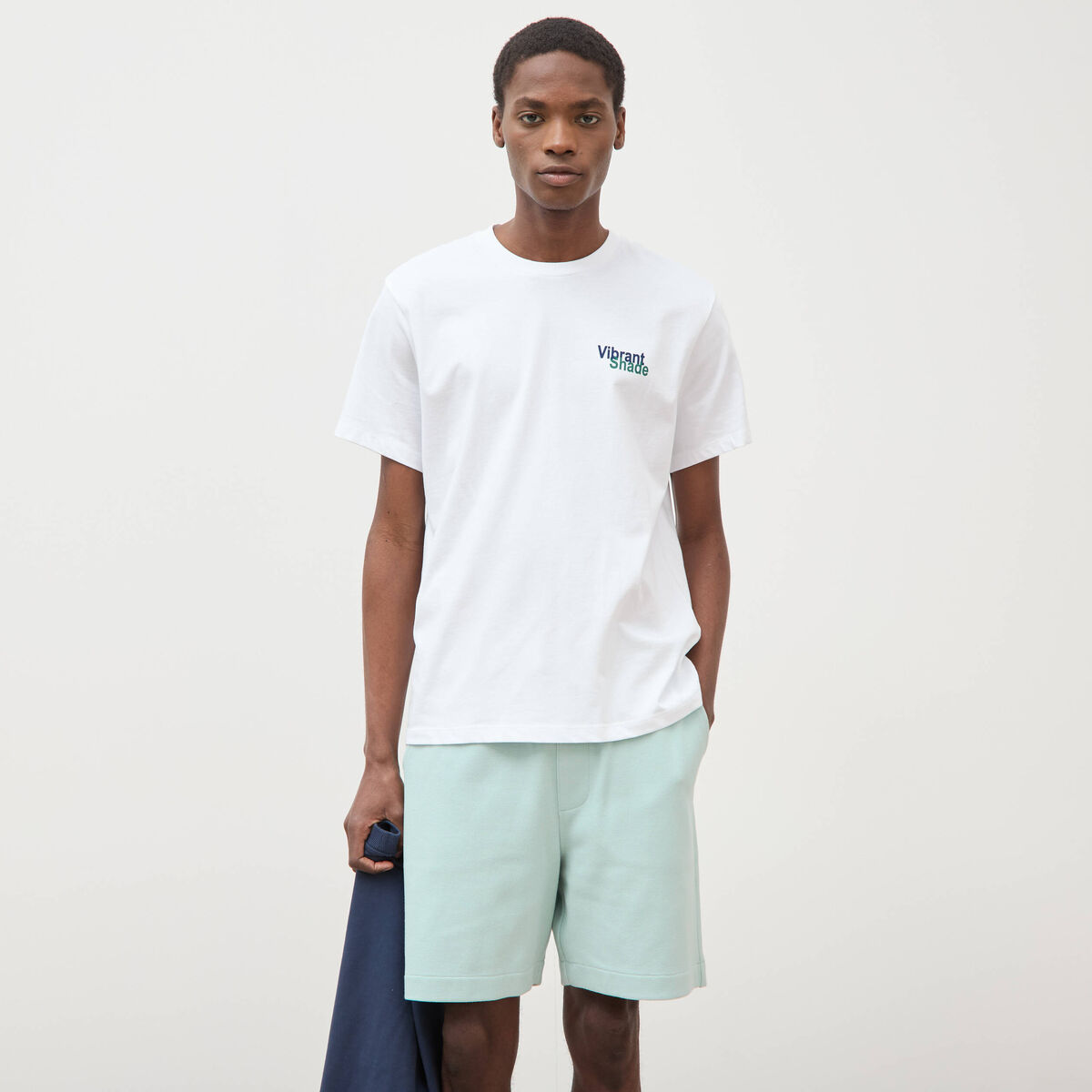 T-shirt en coton ecru homme