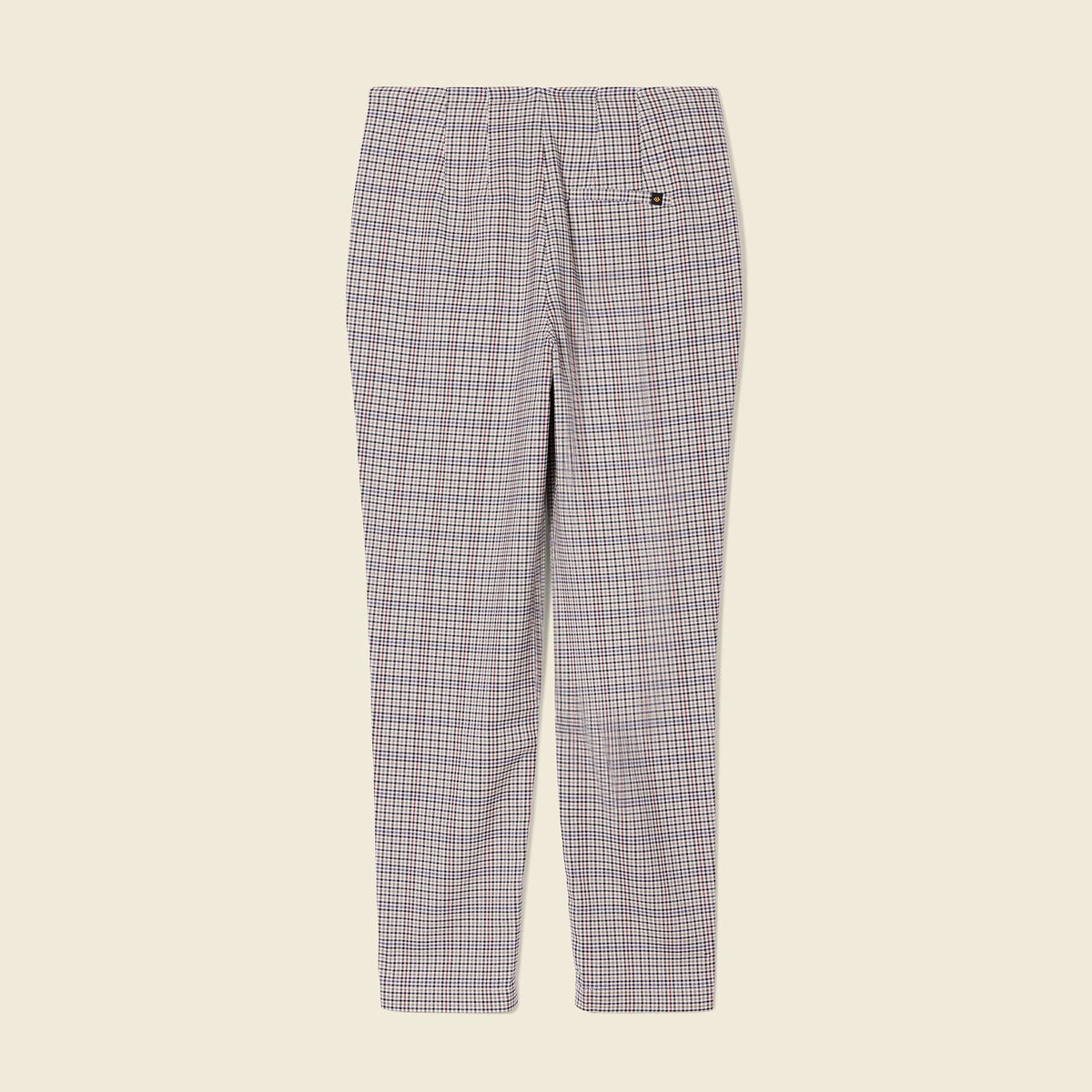 Pantalon carotte bleu marine femme