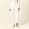 Pantalon slouchy 7/8ème ecru femme