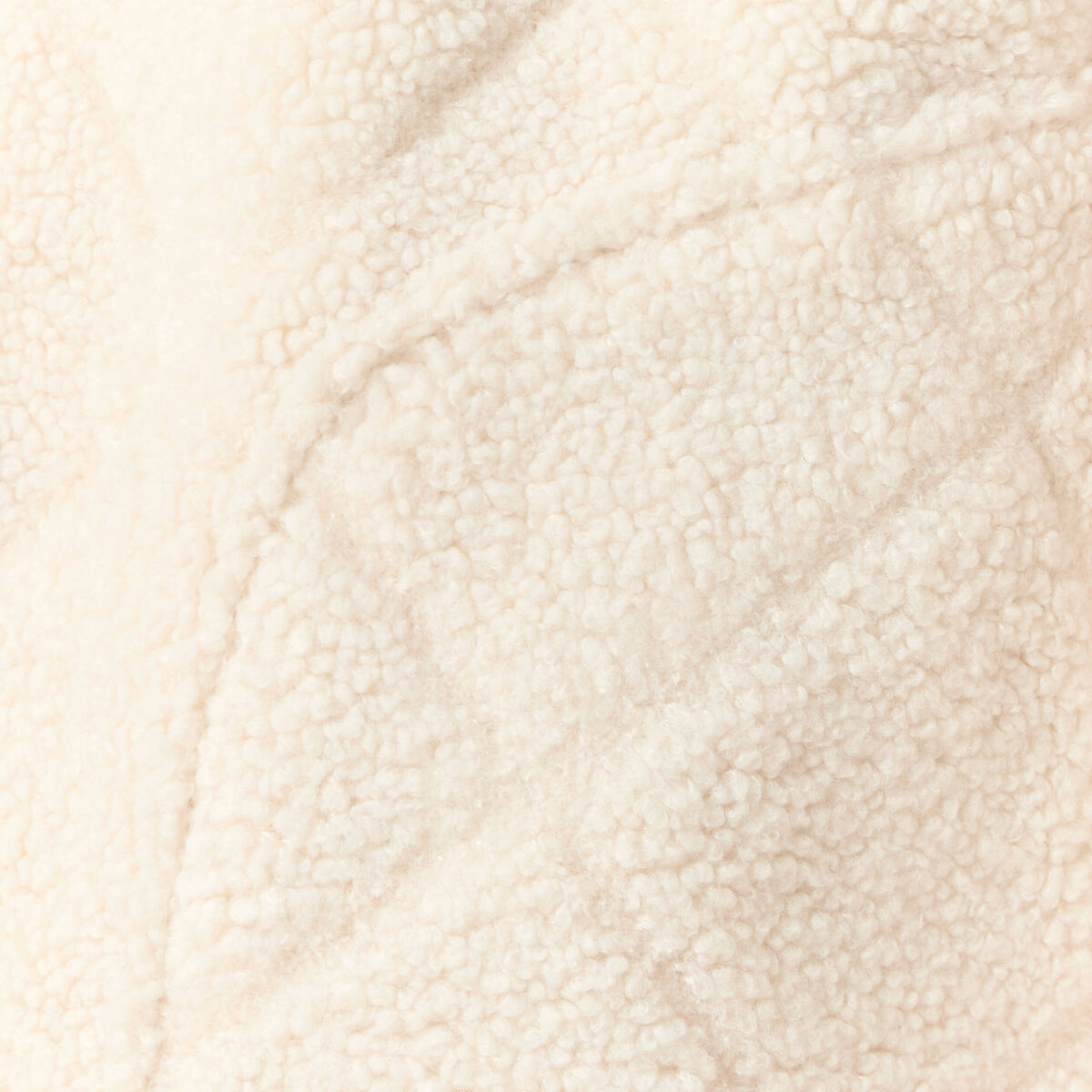 Blouson bouclette creme femme