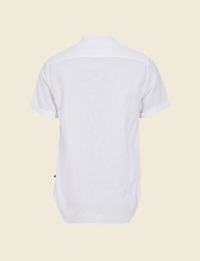 Chemise manches courtes blanc homme