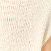 Pull ajouré éco-responsable beige femme
