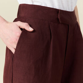 pantalon large fluide bordeaux femme Pantalon large fluide bordeaux femme