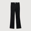 Jeans bootcut taille haute denim noir femme