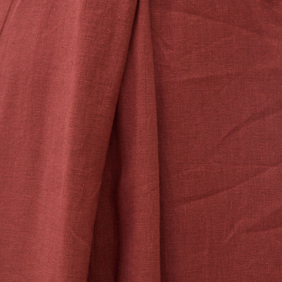 Robe sans manches col v marron cognac femme