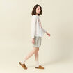 Chemise manches longues ecru femme