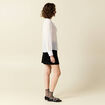 Blouse manches longues blanc femme