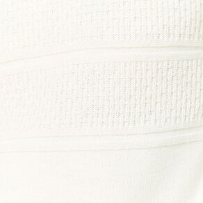 Pull manches longues boutons ecru homme