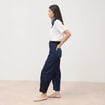 Jeans barrel taille standard denim stone femme