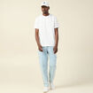 T-shirt manches courtes ecru homme