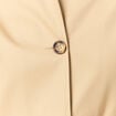 Trench long enduit beige femme