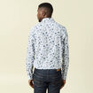 Chemise en coton manches longues blanc homme