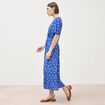 Robe longue bleu roi femme
