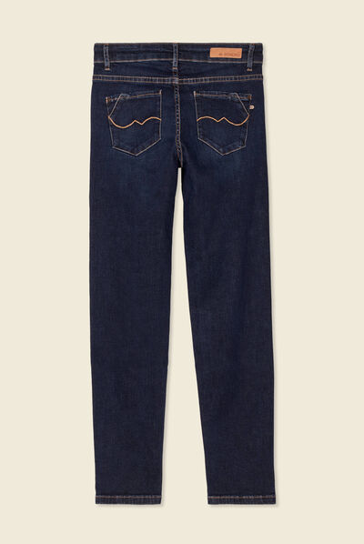 Jeans Vanessa - slim taille basse 7/8ème denim brut femme