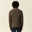 Gilet manches longues marron homme