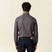 Chemise éco-responsable gris foncé homme