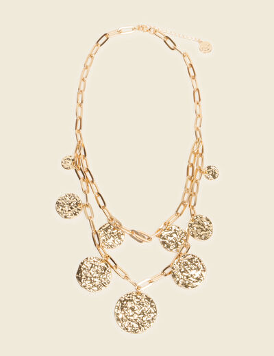 Collier couleur or femme