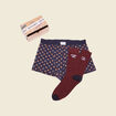 Ensemble boxer et chaussettes multicolore homme
