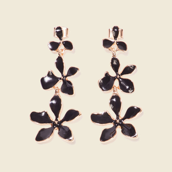 boucles doreilles pendantes noir femme Boucles d'oreilles pendantes noir femme