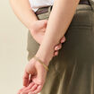 Lot 4 bracelets fins couleur or femme