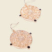 Boucles d'oreilles pendantes couleur or femme