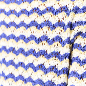 Pull manches courtes bleu electrique femme