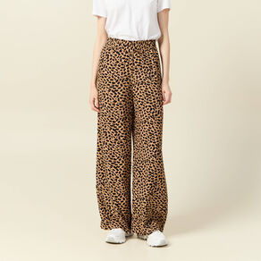 Pantalon large fuide camel femme