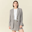 Veste blazer éco-responsable bleu marine femme