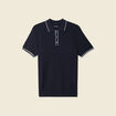 Polo manches courtes bleu marine homme
