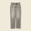 Jeans straight taille haute 7/8&egrave;me denim gris clair femme