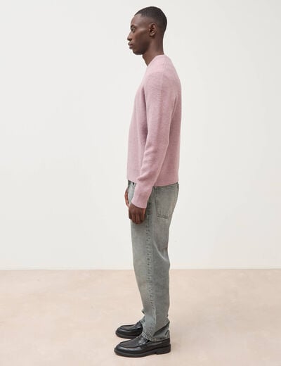 Pull droit col rond manches longues parme homme