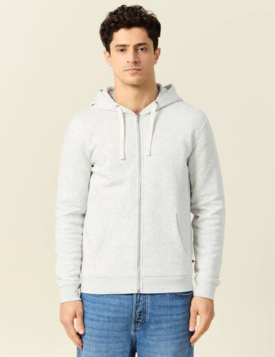Sweat éco-responsable gris homme