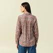 Chemise manches longues multicolore femme