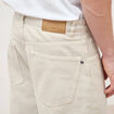 Jeans large longueur 32 en coton denim beige homme