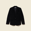 Veste blazer velours noir femme