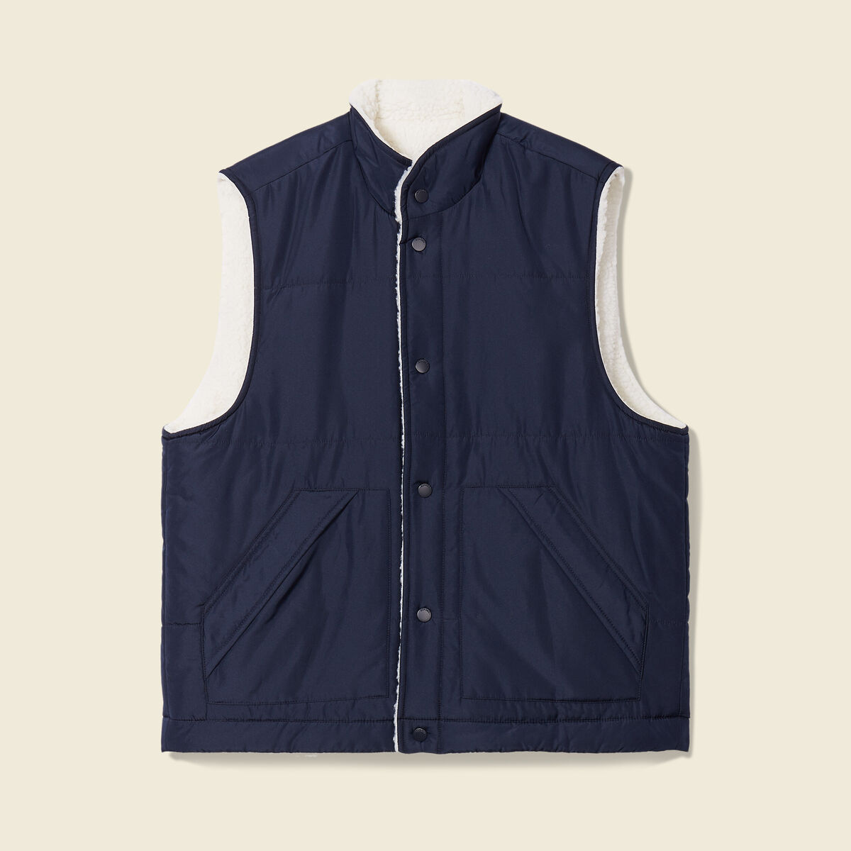 Doudoune réversible bleu marine homme