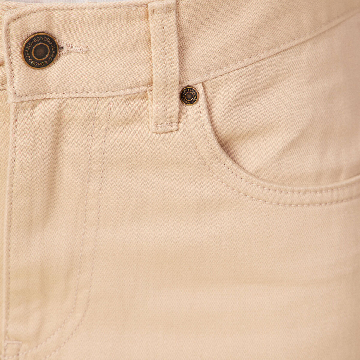 Pantalon cargo beige femme
