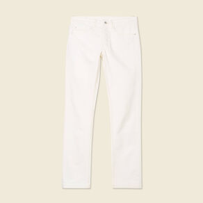 Jeans éco-responsable straight denim blanc homme