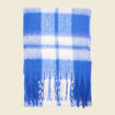 Écharpe à franges bleu femme