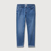 Jeans girlfriend taille haute denim stone femme