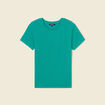 T-shirt manches courtes vert turquoise femme