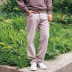 Jeans large longueur 32 en coton parme homme