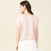 T-shirt manches courtes multicolore femme