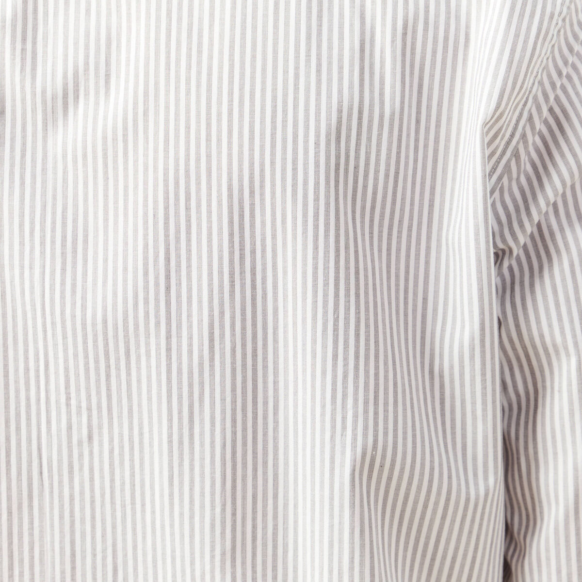 Chemise manches longues gris fonc&eacute; homme