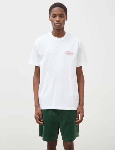 T-shirt en coton blanc homme