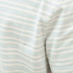 T-shirt ray&eacute; col rond manches courtes bleu gris homme