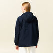 Parka r&eacute;versible &agrave; capuche bleu marine femme